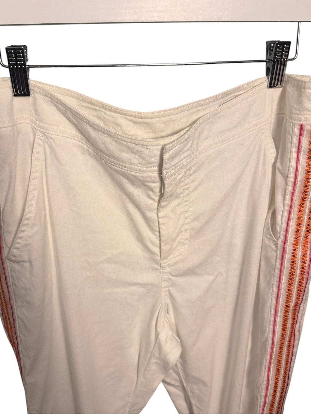 Trina Turk x INC collaboration Linen Blend White Pants in Size 8 - Picture 5 of 10